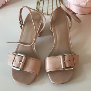 ASOS Blush Ankle-strap Block Heel Sandal